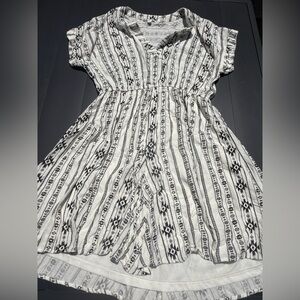 Black and White Striped Dress